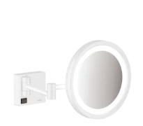 Hansgrohe AddStoris miroir de rasage avec éclairage LED - blanc mat