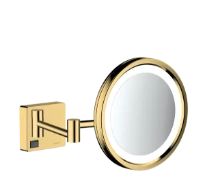 Hansgrohe AddStoris miroir de rasage avec éclairage LED - Polished Gold Optic