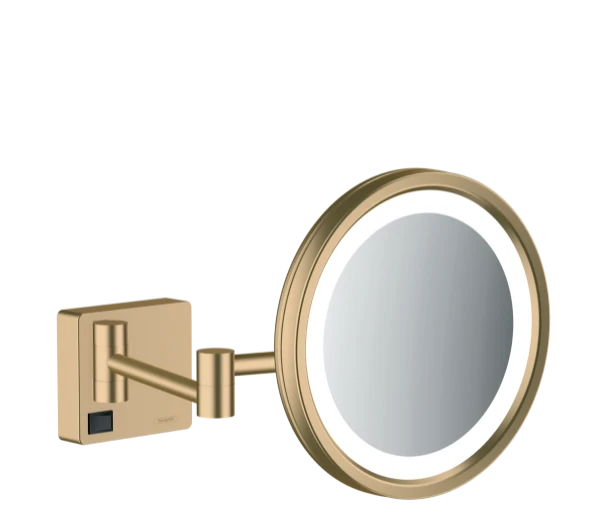 Hansgrohe AddStoris miroir de rasage avec éclairage LED - bronze brossé