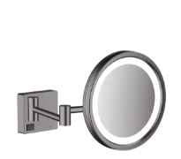 Hansgrohe AddStoris miroir de rasage avec éclairage LED - Brushed Black Chrome