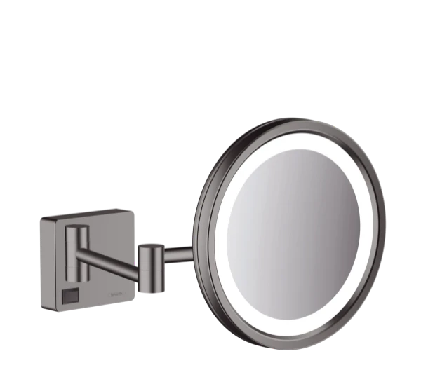 Hansgrohe AddStoris miroir de rasage avec éclairage LED - Brushed Black Chrome