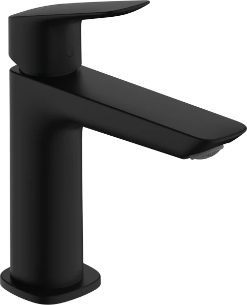 Hansgrohe Logis 100 mitigeur lavabo avec clic-clac - noir mat