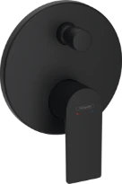 Hansgrohe Rebris E mitigeur de bain encastré - noir mat