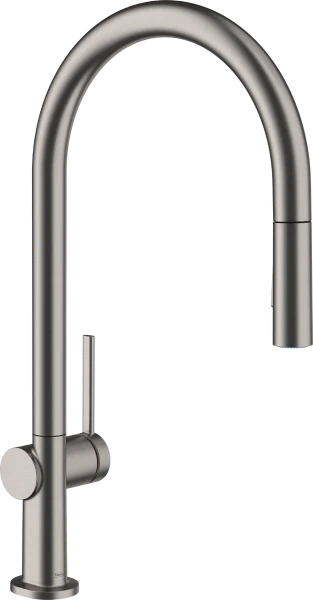 Hansgrohe M54 210 mitigeur cuisine avec douchette extractible 2 jets - noir chromé brossé