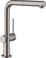 Hansgrohe M54 270 mitigeur cuisine avec douchette extractible 1jet - noir chromé brossé
