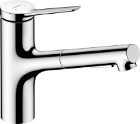 Hansgrohe Zesis M33 150 mitigeur de cuisine avec douchette extractible 2jet avec sBox - chromé