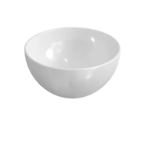 Procasa Obi lavabo à poser rond 240 x 240 x 120 mm - blanc - céramique - sans trou de robinet - sans trop-plein
