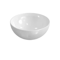 Procasa Obi lavabo à poser rond 400 x 400 x 165 mm - blanc - céramique - sans trou de robinet - sans trop-plein
