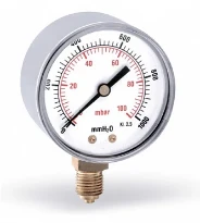 WATTS Manomètre pour gaz FR 260 0-60 mbar DN63 G1/4"B