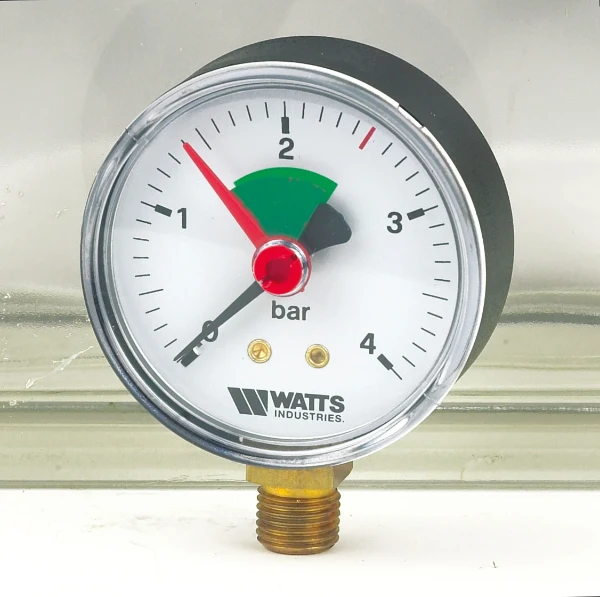 Watts ABS manomètre radial FR200 - 0-4 bar - 3/8