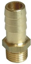 DBJ slangpilaar 1/4 x 10 mm - messing voor butaan/propaan