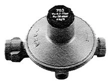 SGA 753 B1 régulateur de pression gaz FF 1/4 x 3/8 - propane - réglable 30-80mbar - débit 3kg/h