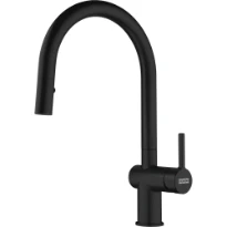 Franke Active - Mitigeur J à bec extractible / Side lever / Noir Mat