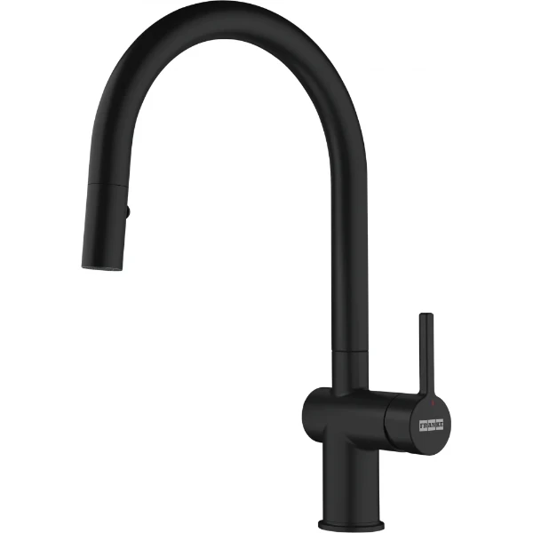 Franke Active eengreepskeukenmengkraan J met uittrekbare uitloop Side lever - zwart mat