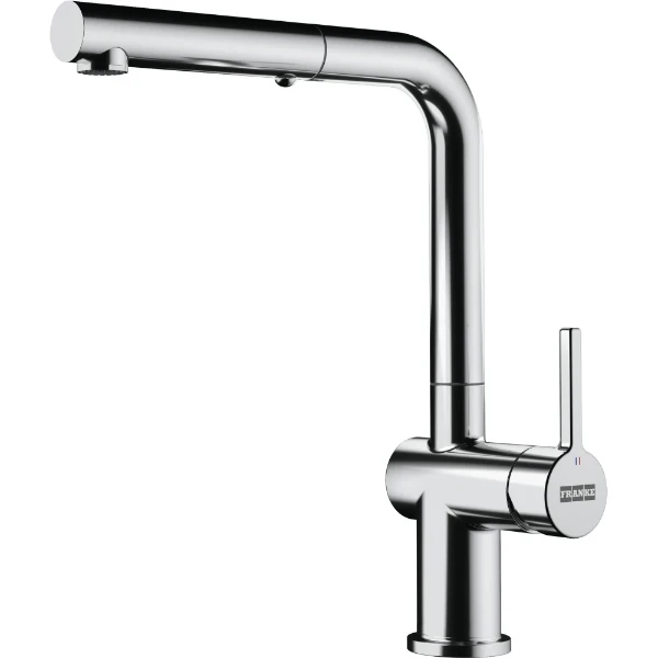 Franke Active eengreepskeukenmengkraan venstermodel L met uittrekbare uitloop Side lever - chroom