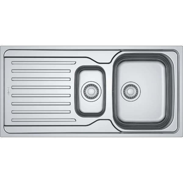 Franke Antea inbouwspoeltafel 1000 x 500 mm - 1 + 1/2 bak - glad - omkeerbaar
