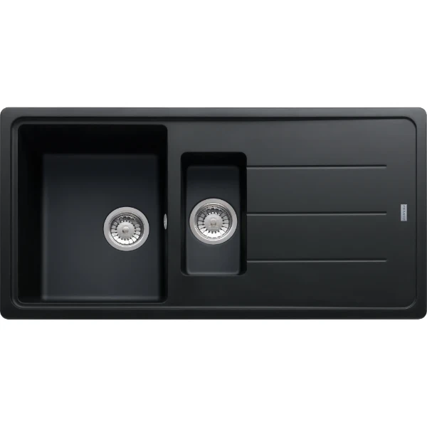 Franke Basis inbouwspoeltafel 970 x 500 mm - 1 bak - Onyx - omkeerbaar