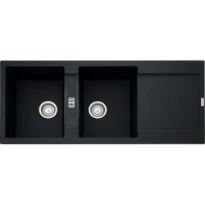 Franke Maris - Evier à encastrer / 1160 x 500 mm / 2 bassins / Onyx /