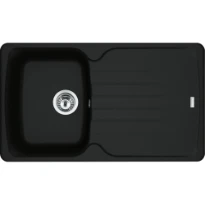 Franke Antea - évier à encastrer / 860 x 500 mm / 1 bassin / Noir Mat / Réversible