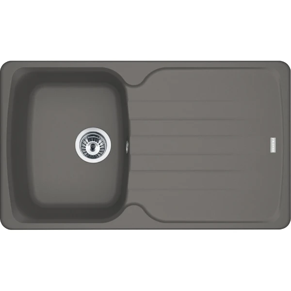 Franke Antea - Evier à encastrer / 860 x 500  mm/ 1 bassin / Gris Pierre /