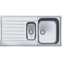 Franke Argos - Evier à encastrer/a afleurer / 1000 x 510 mm / 1 + 1/2 bassin / Réversible