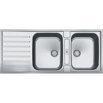 Franke Argos - évier à encastrer/a afleurer / 1160 x 510 mm / 2 bassins / Réversible