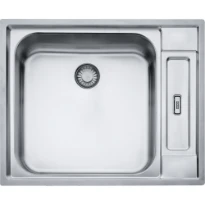 Franke Argos Care-Center - Evier à affleurer & SlimTop / 625 x 510  mm/ 1 bassin / Lisse