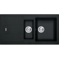 Franke Bali - évier à encastrer / 970 x 500 mm / 1+1/2 bassin / Onyx / réversible