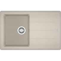 Franke Basis - Evier à encastrer / 780 x 500 mm / 1 bassin / Café Crême / Réversible