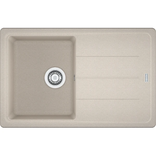 Franke Basis - Evier à encastrer / 780 x 500 mm / 1 bassin / Café Crême / Réversible