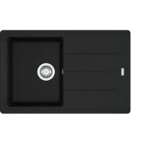 Franke Basis - évier à encastrer / 780 x 500 mm / 1 bassin / Noir Mat / Réversible