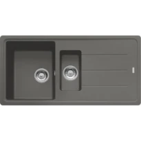 Franke Basis - évier à encastrer / 970 x 500 mm / 1 bassin / Gris Pierre /