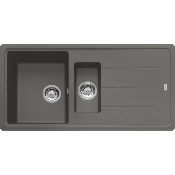Franke Basis - évier à encastrer / 970 x 500 mm / 1 bassin / Gris Pierre /