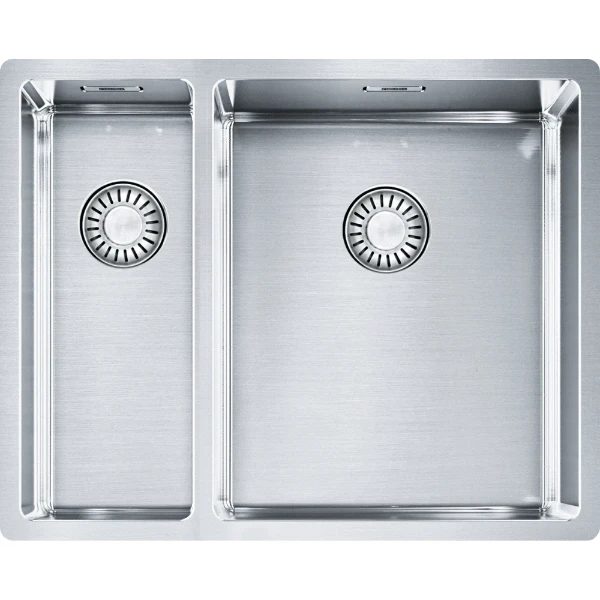 Franke Box vlakbouw - SlimTop - en onderbouwspoelbak 560 x 450 mm - glad
