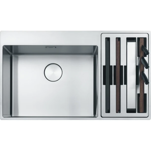 Franke Box Center / évier à affleurer / 860 x 510  mm/ 2 bassins / Lisse /