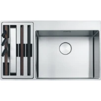 Franke Box Center / évier à affleurer / 860 x 510  mm/ 2 bassins / Lisse /