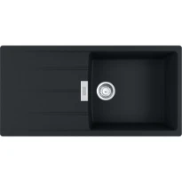 Franke Centro - évier à encastrer / 1000 x 500 mm / 1 bassin / Noir Mat / Réversible