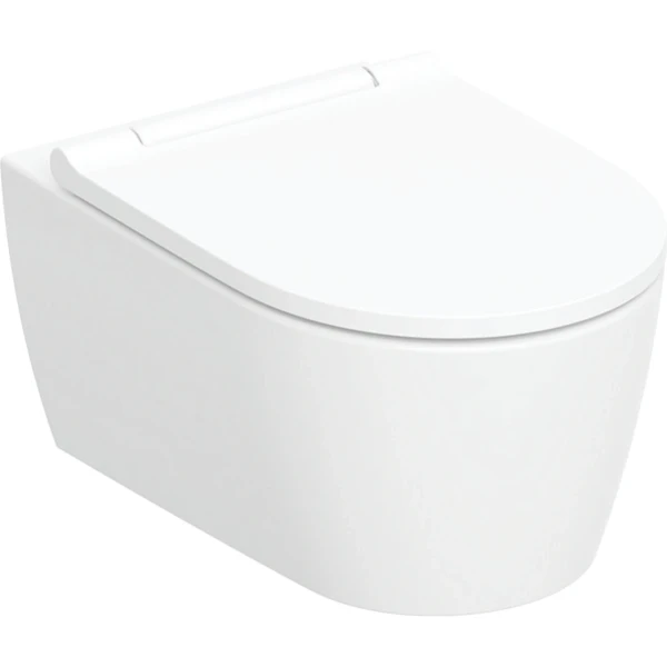 Geberit One hangtoilet PACK turboflush (hangtoilet + zitting met softclose + isolatieset) zonder spoelrand - wit mat - B365xD545 mm