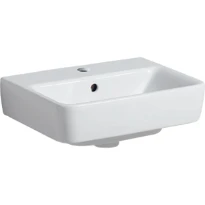 Geberit Renova Plan lave-mains 450 x 340 x 170 mm - blanc - avec trou de robinet - avec trop-plein
