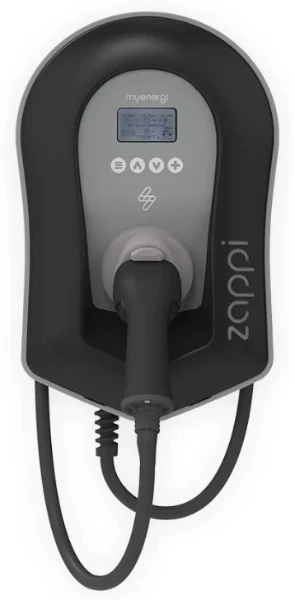 Myenergi Zappi auto laadstation op zonnestroom - Zwart - 3 fasen type 2 incl 6,50 meter kabel