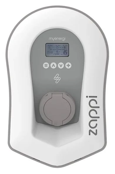 Myenergi Zappi station de recharge solaire pour voiture - Blanc - Version triphasée à 2 prises