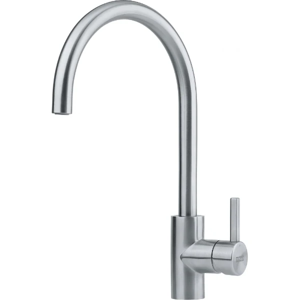 Franke Eos Neo - Mitigeur à bec orientable / Side lever / Inox