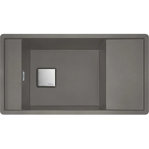 Franke Fresno - Evier à encastrer / 877 x 495 mm / 1 bassin / Gris pierre / Réversible