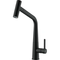Franke Icon - Mitigeur à bec extractible / Side lever / Noir mat