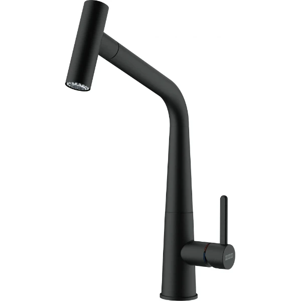 Franke Icon - Mitigeur à bec extractible / Side lever / Noir mat