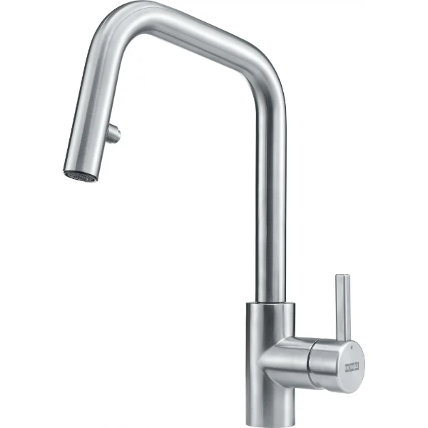Franke Kubus eengreepskeukenmengkraan met uittrekbare uitloop Side lever