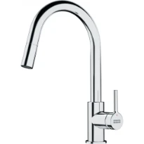 Franke Lina - Mitigeur à bec extractible / Side lever / Chromé