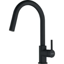 Franke Lina - Mitigeur à bec extractible / Side lever / Noir mat