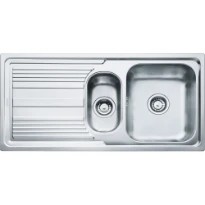 Franke Logica Line - Evier à encastrer / 1000 x 500 mm / 1+1/2 bassin / Lisse /