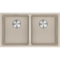 Franke Maris - Evier à sous-encaster / 753 x 433 mm / 2 bassins / Café Crème
